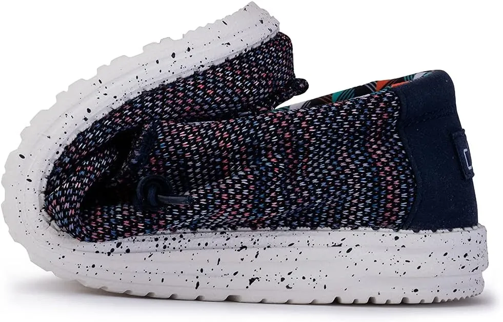 110352632 Hey Dude Wally Sox MEN Blue Orange Size 12 - Like New