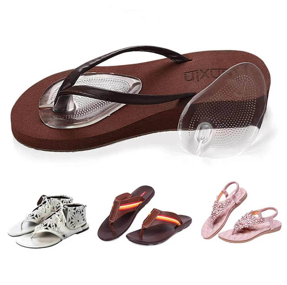 3 Pairs Non-Slip Silicone Gel Thong Sandal Toe Guards Protectors Self-Adhesive Anti-Skid Silicone Flip-Flops Toe Guards Cushions