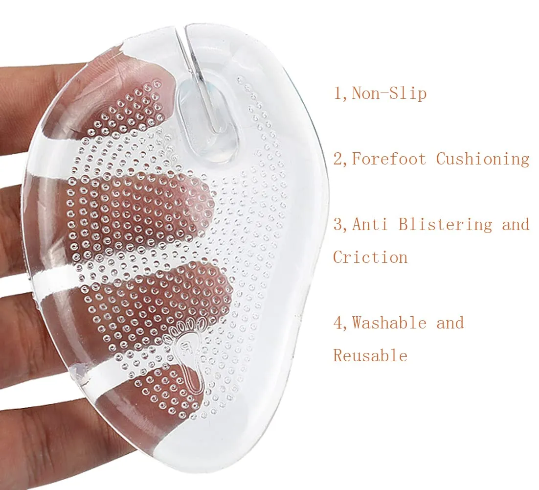 3 Pairs Non-Slip Silicone Gel Thong Sandal Toe Guards Protectors Self-Adhesive Anti-Skid Silicone Flip-Flops Toe Guards Cushions
