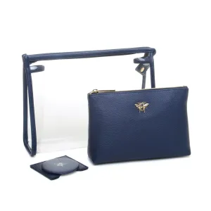 3 Piece Navy Makeup set