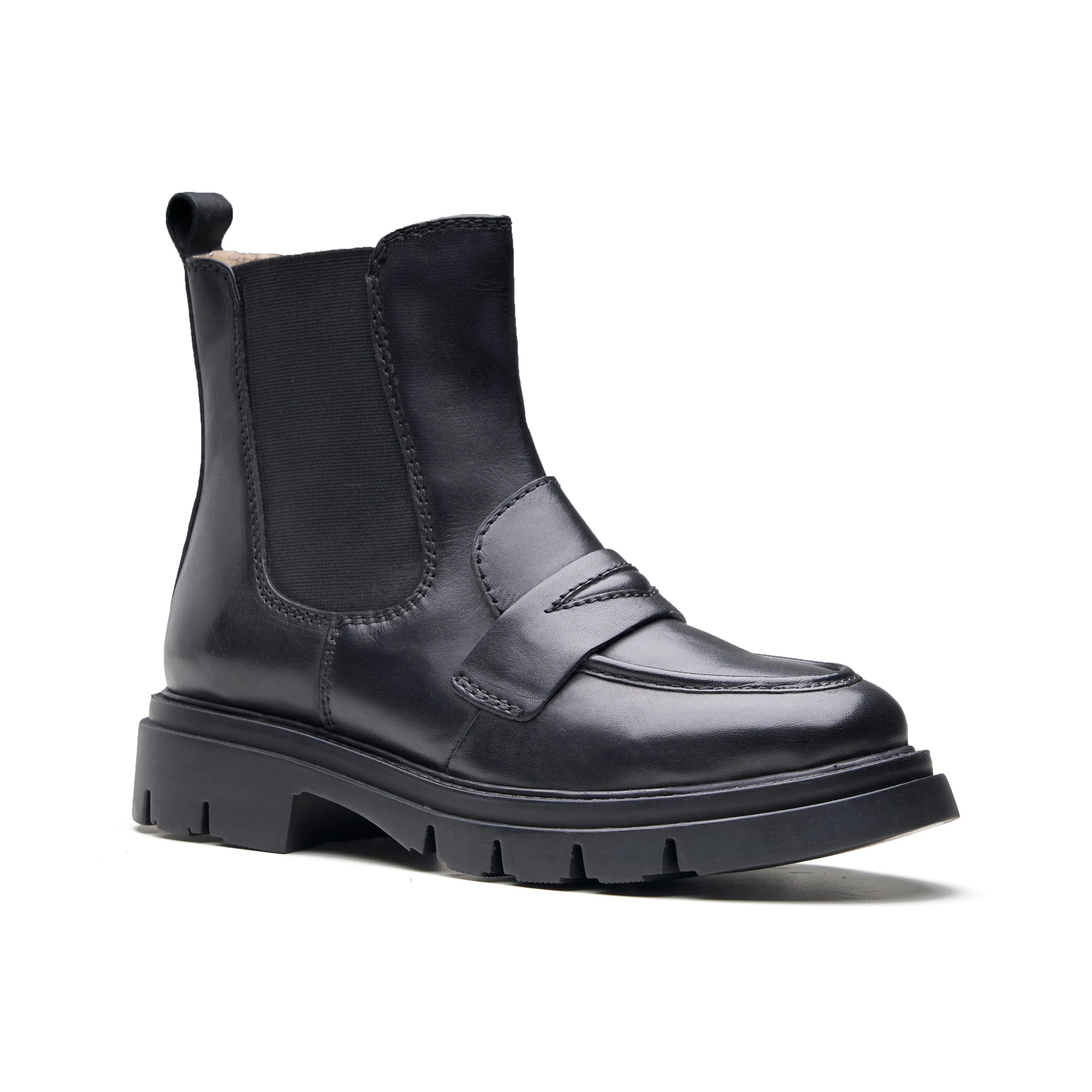 Agnes Womens Leather Chelsea Boot