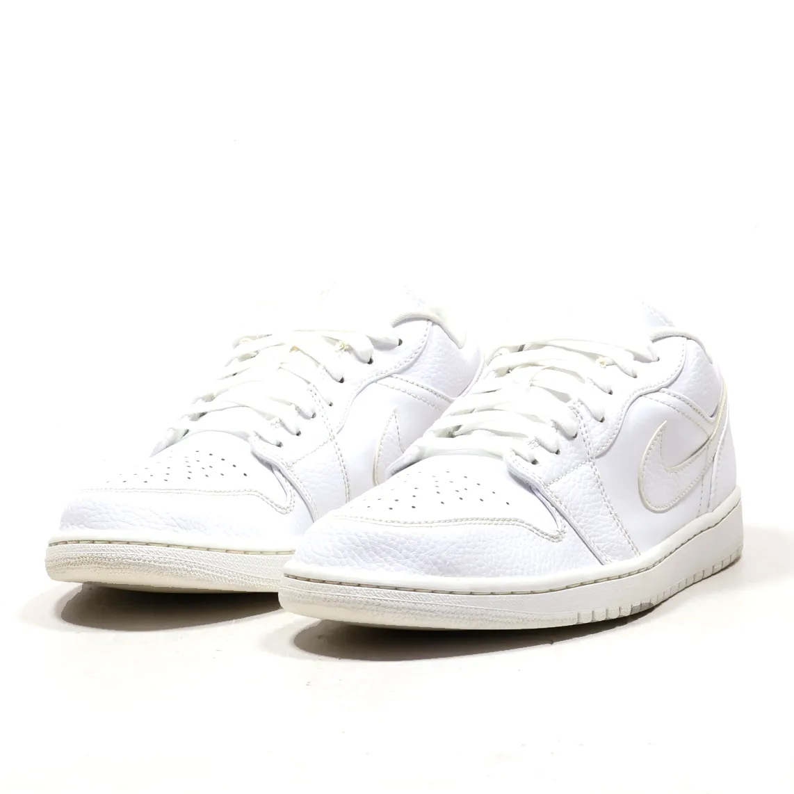 Air Jordan Air Force 1 Low-Top Sneakers Leather White Colour For Men