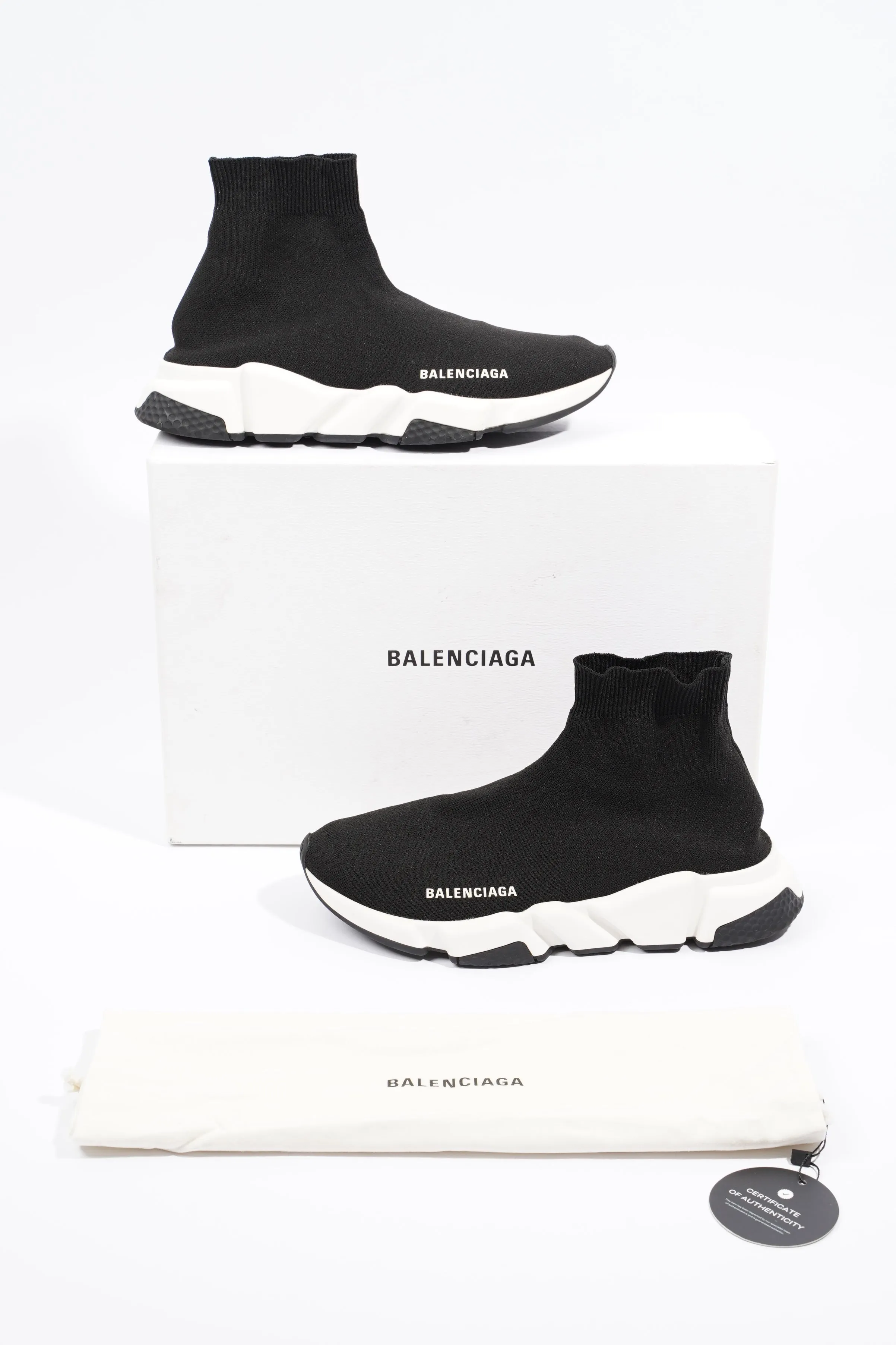 Balenciaga Mens Speed Black / White EU 41 / UK 7