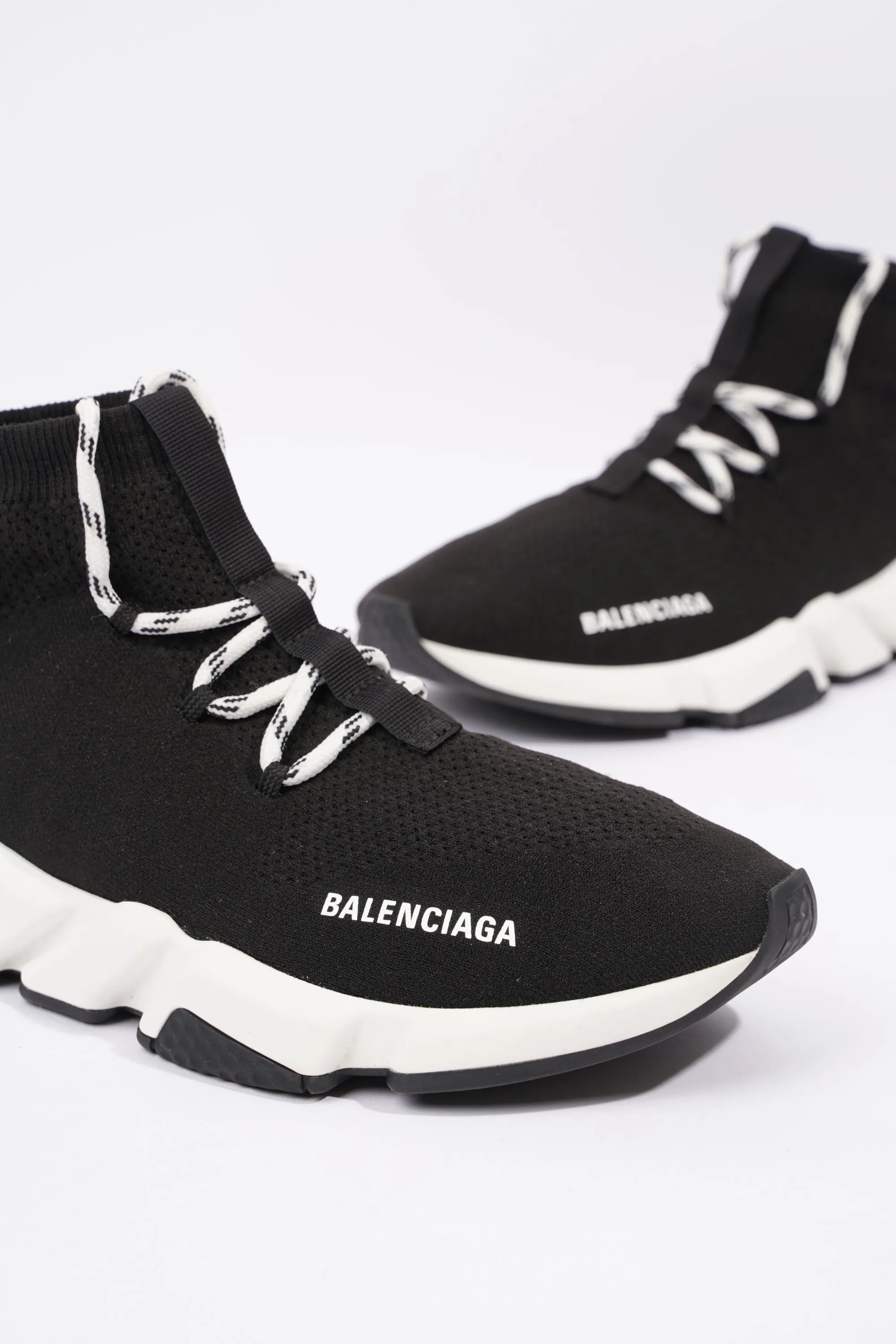 Balenciaga Mens Speed Lace Up Black / White EU 42 / UK 8