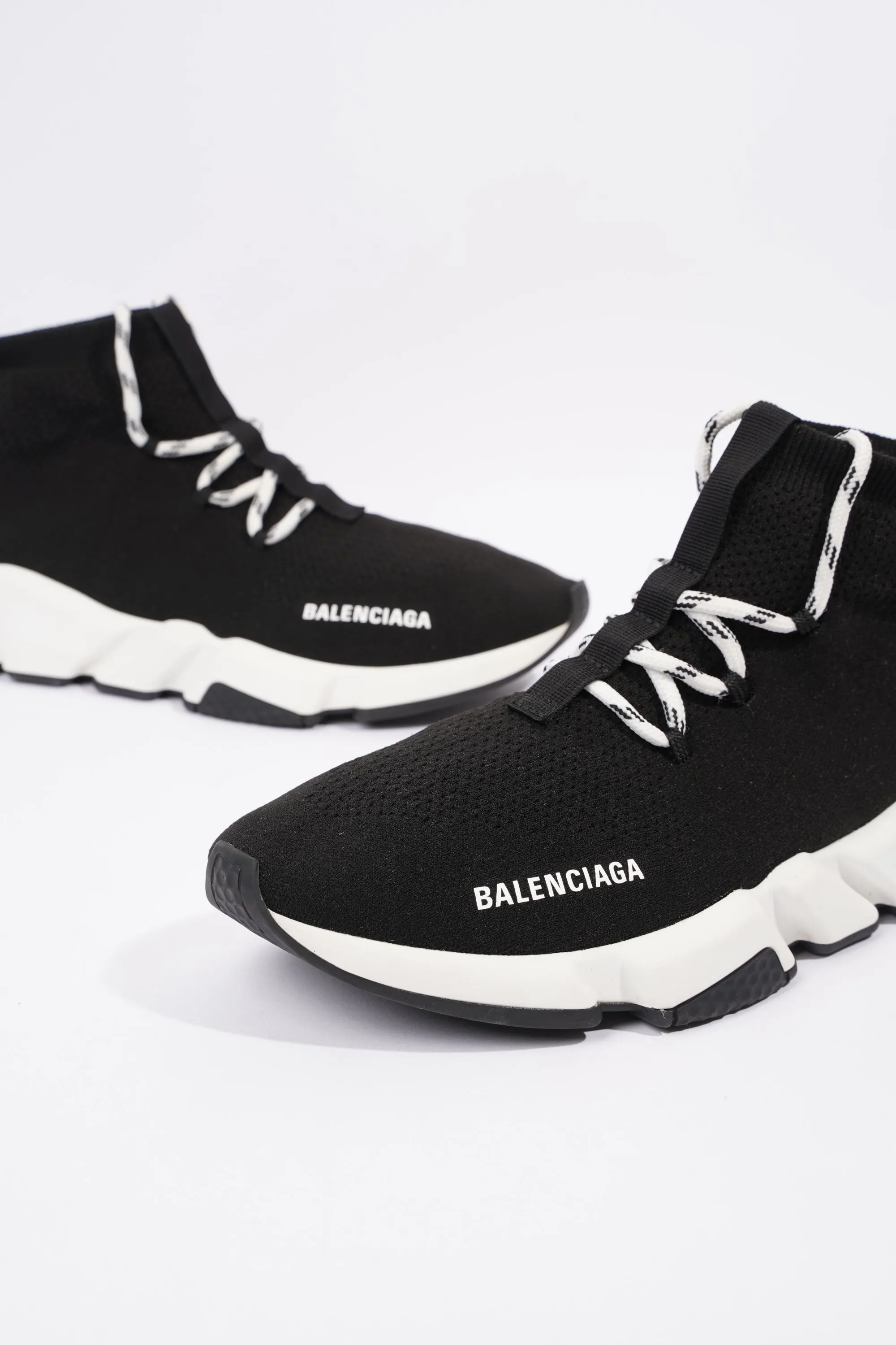 Balenciaga Mens Speed Lace Up Black / White EU 42 / UK 8