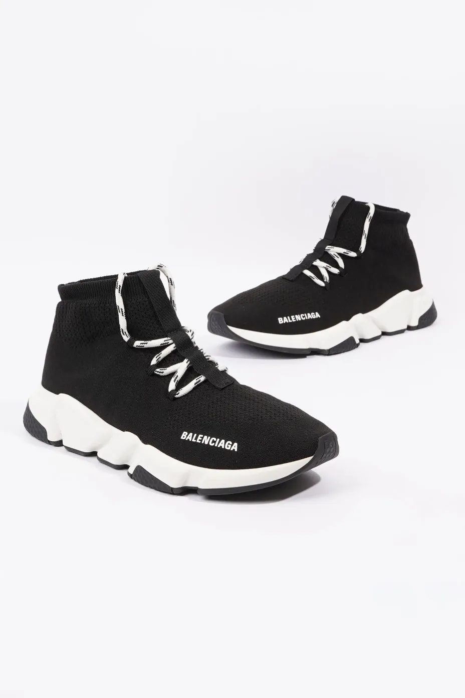 Balenciaga Mens Speed Lace Up Black / White EU 42 / UK 8