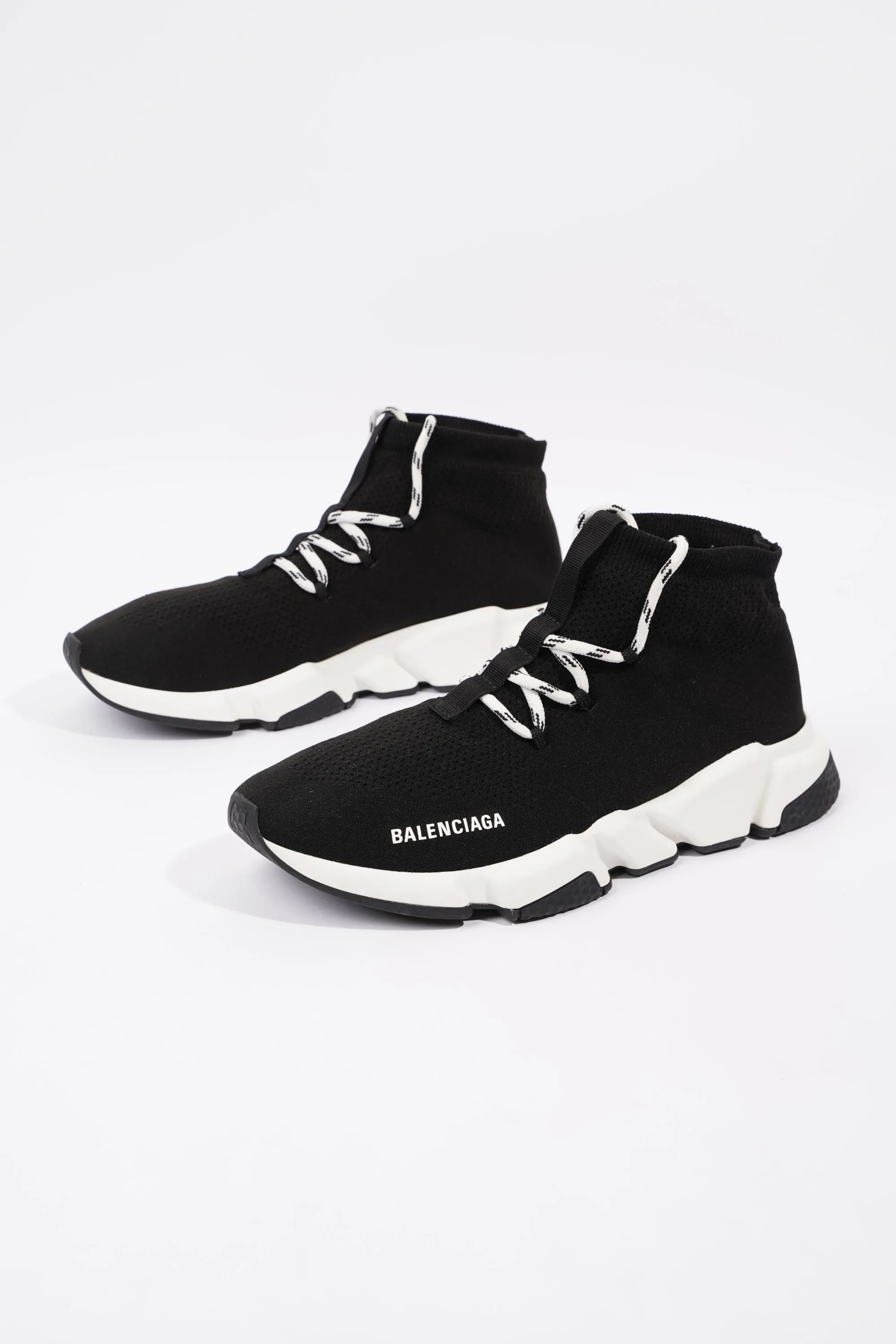 Balenciaga Mens Speed Lace Up Black / White EU 42 / UK 8