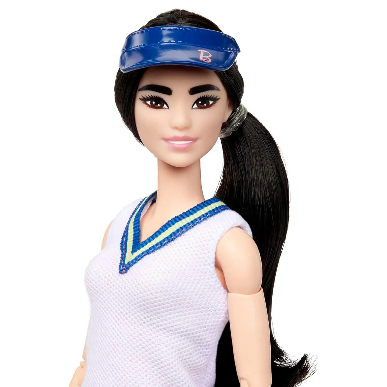 Barbie Tennis Player Fashion Doll Made to Move Racquet Ball Visor