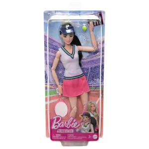 Barbie Tennis Player Fashion Doll Made to Move Racquet Ball Visor