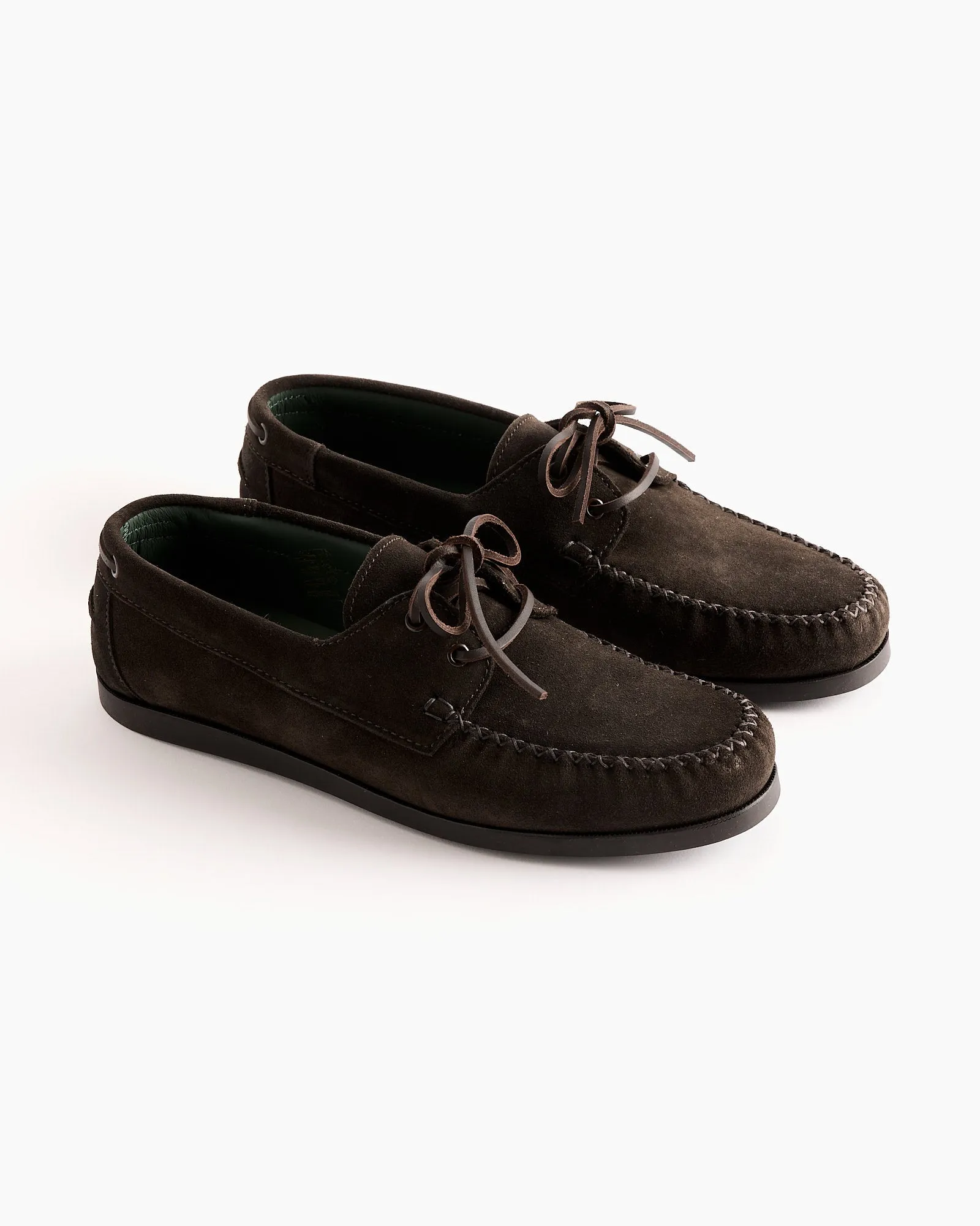 Boatman in Suede Dark Brown