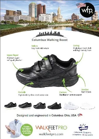 Columbus WFP Walking Shoes - Walking Boost Wide 4E Brown Suede