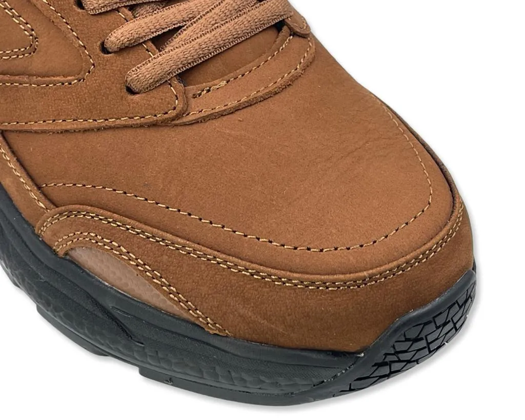 Columbus WFP Walking Shoes - Walking Boost Wide 4E Brown Suede