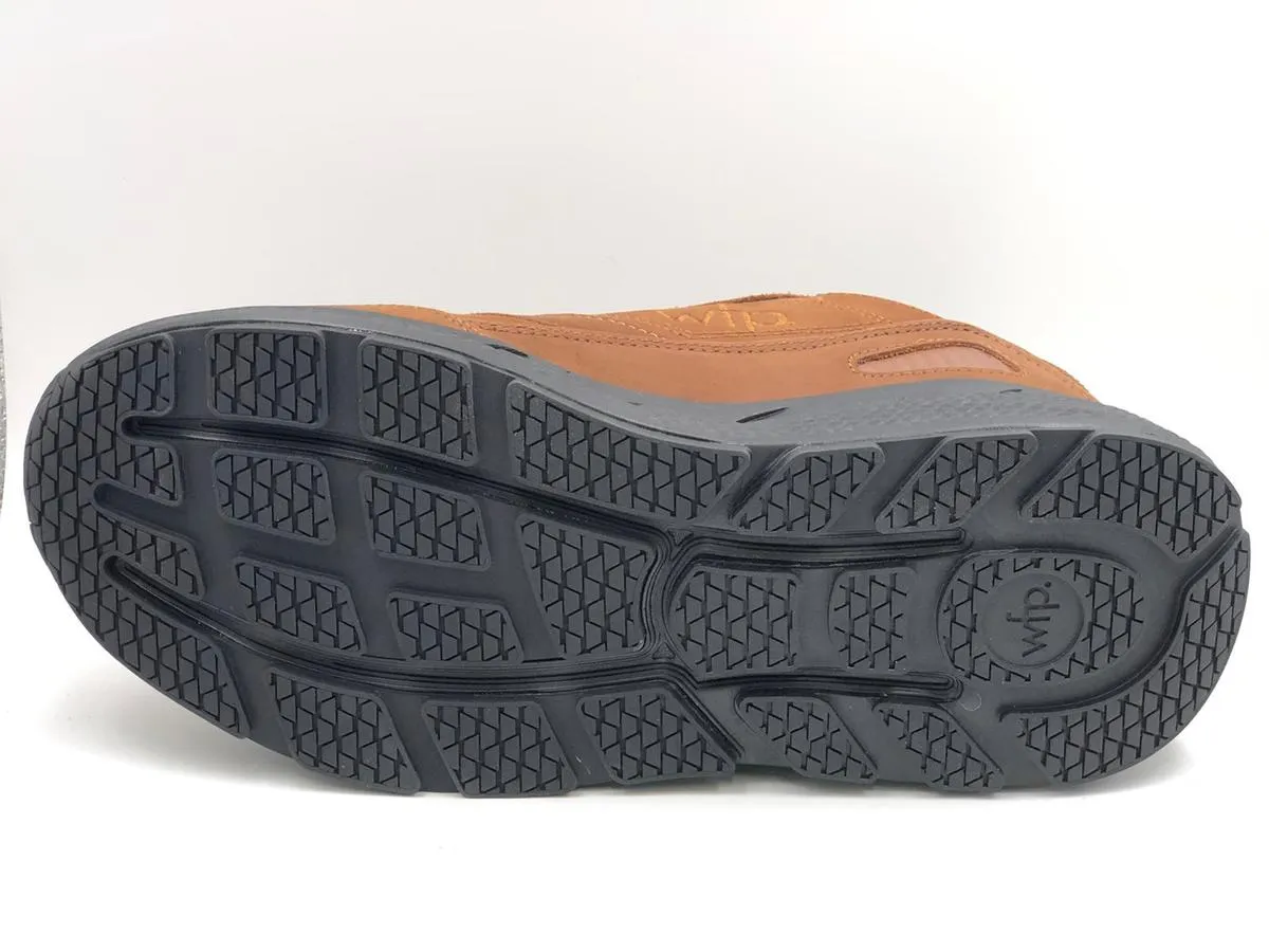 Columbus WFP Walking Shoes - Walking Boost Wide 4E Brown Suede