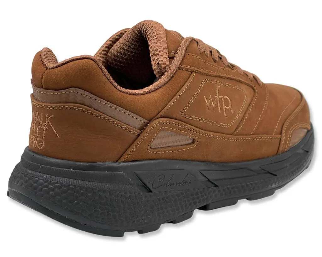 Columbus WFP Walking Shoes - Walking Boost Wide 4E Brown Suede