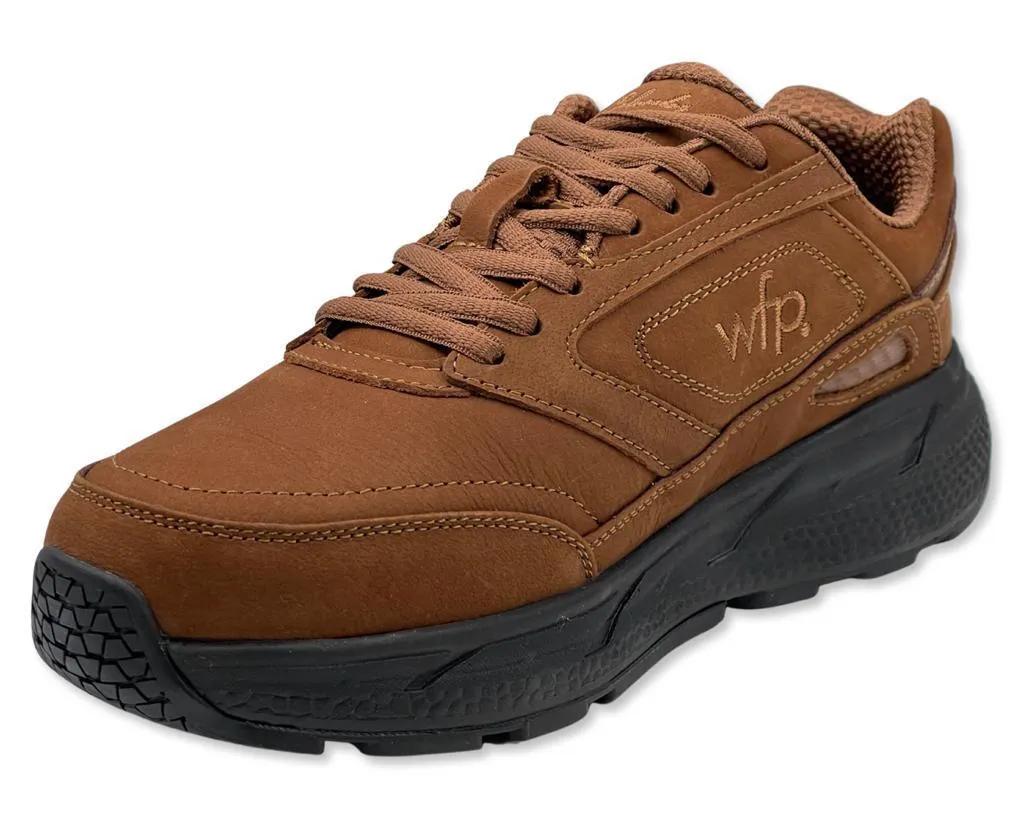 Columbus WFP Walking Shoes - Walking Boost Wide 4E Brown Suede