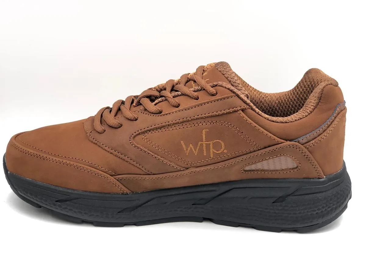 Columbus WFP Walking Shoes - Walking Boost Wide 4E Brown Suede