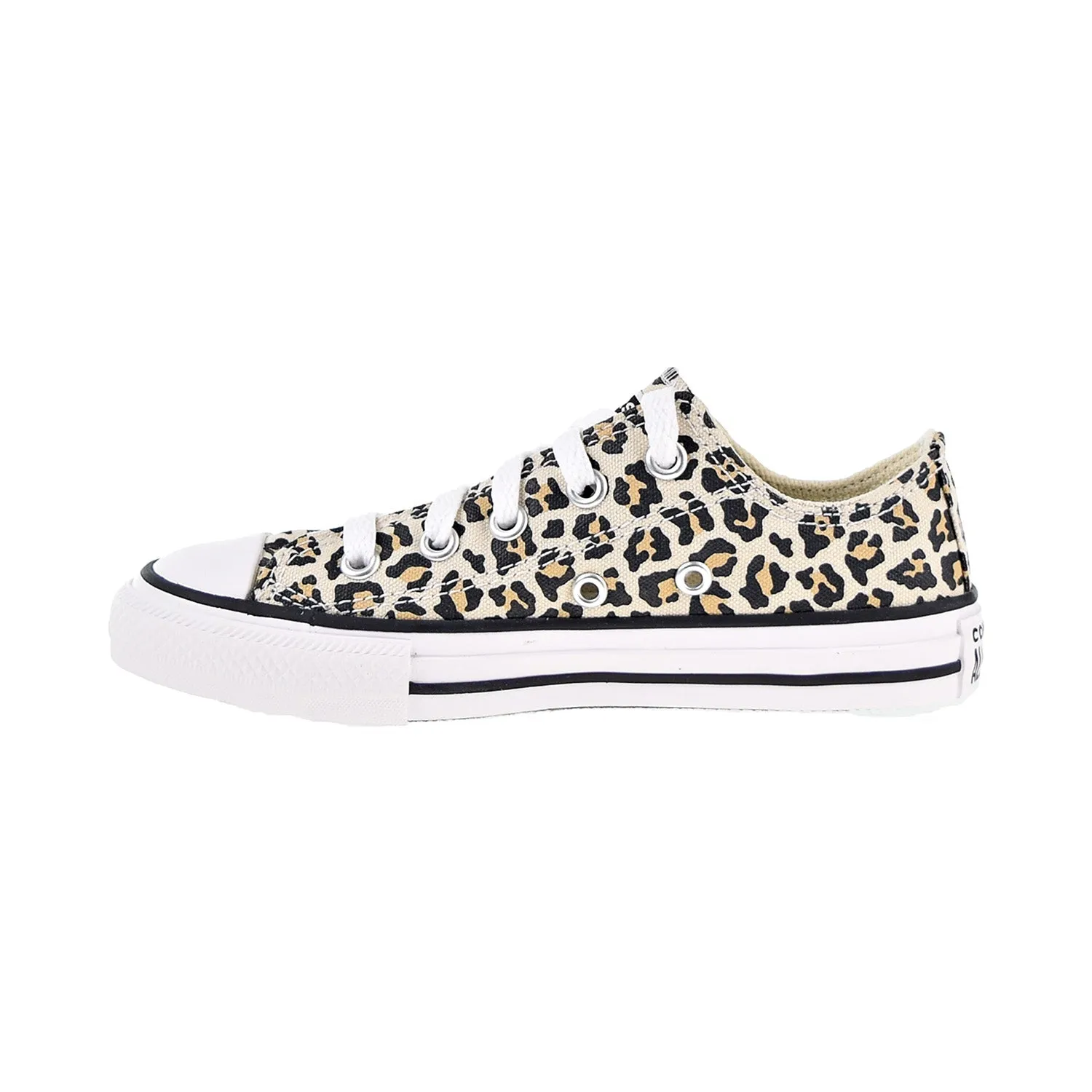 Converse All Star OX Little Kid's Shoes Black-Driftwood-Light Fawn