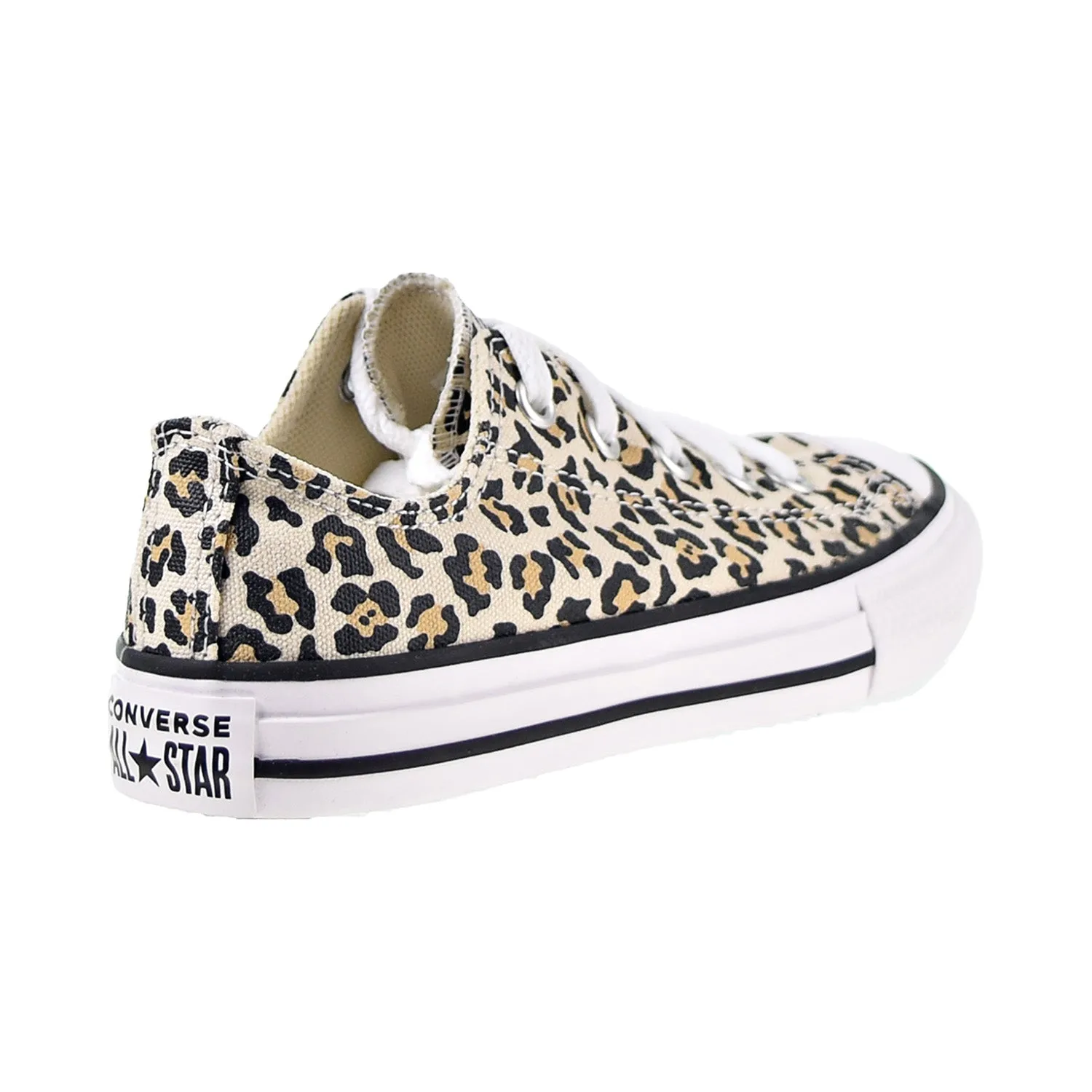 Converse All Star OX Little Kid's Shoes Black-Driftwood-Light Fawn