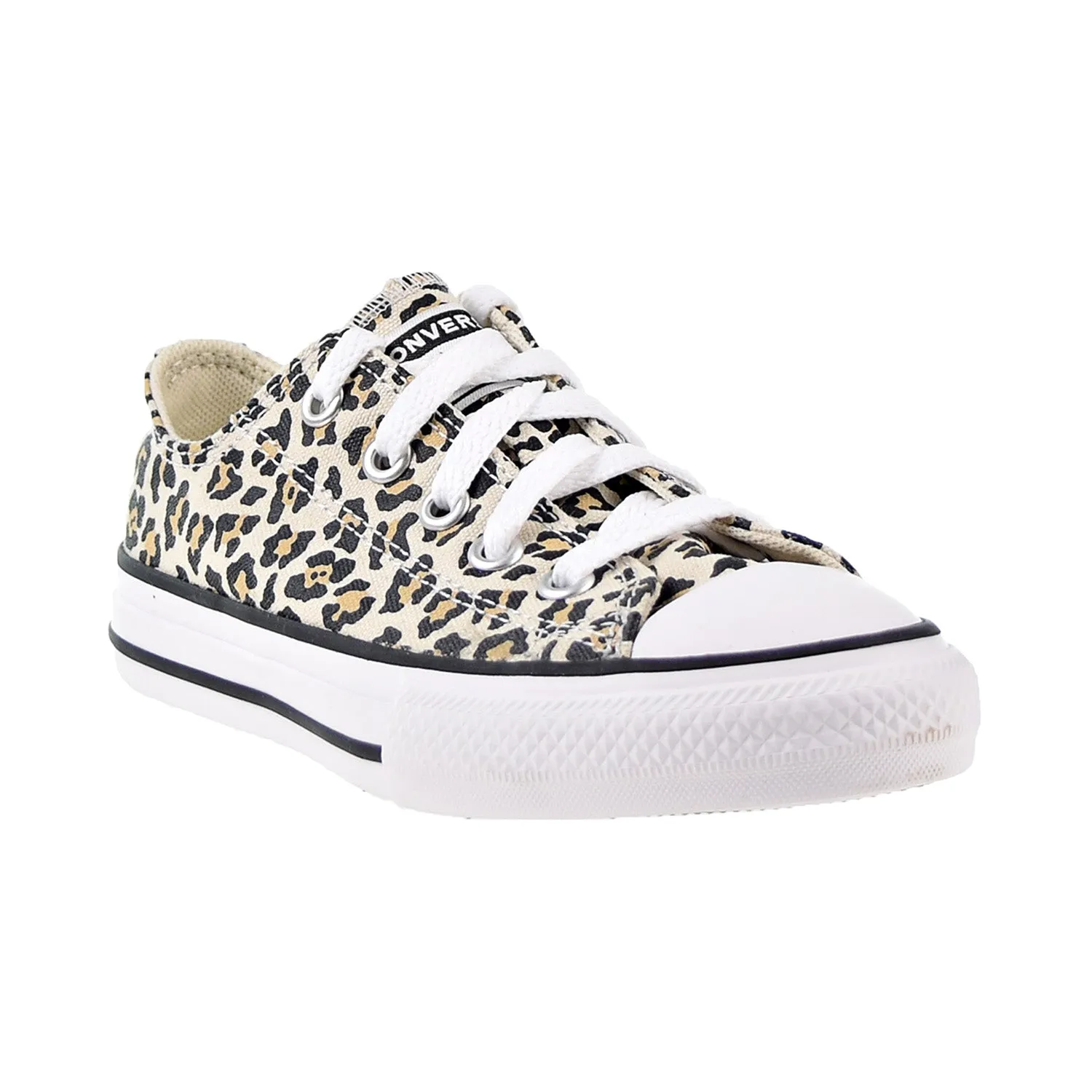Converse All Star OX Little Kid's Shoes Black-Driftwood-Light Fawn