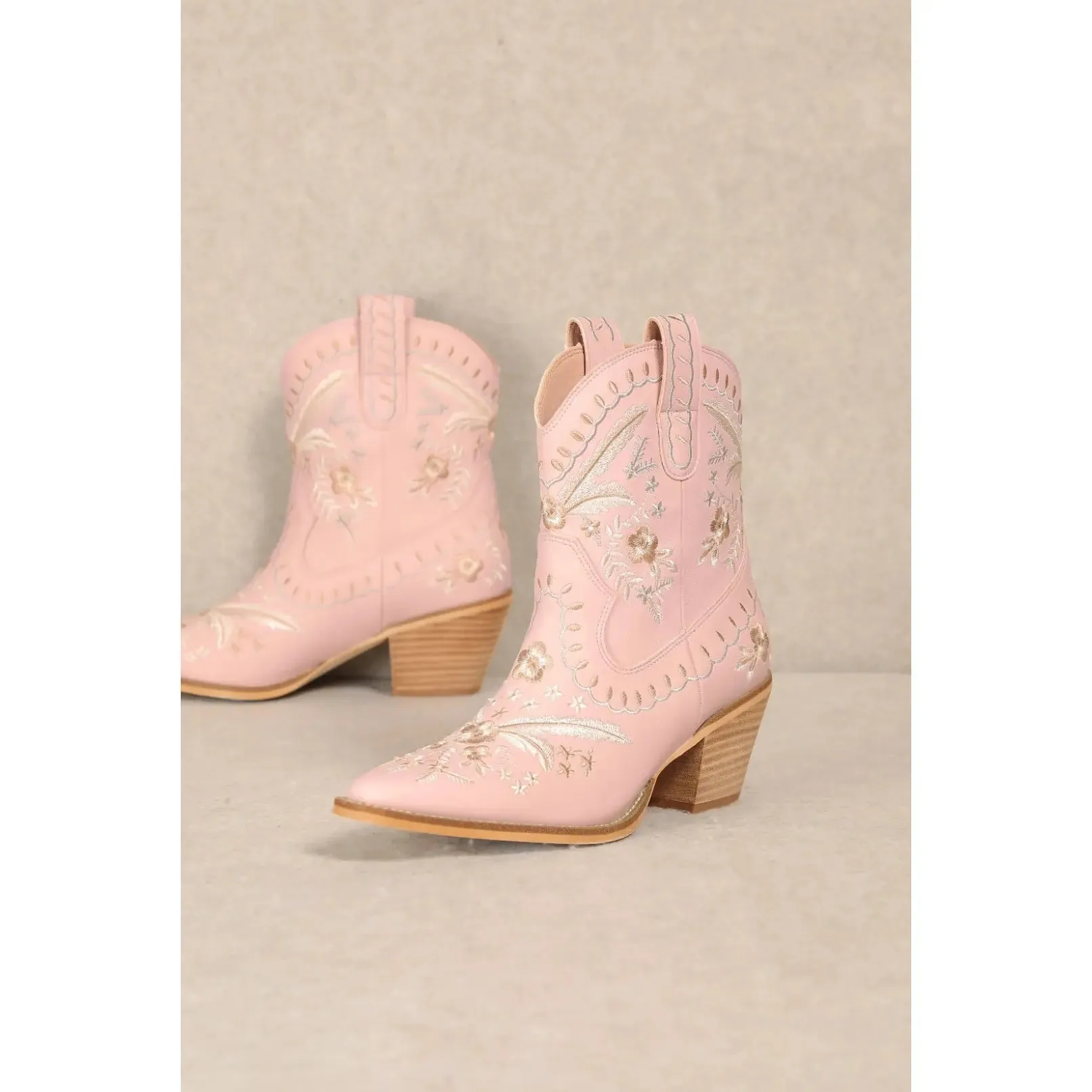 Corral Embroidered Cowgirl Ankle Bootie