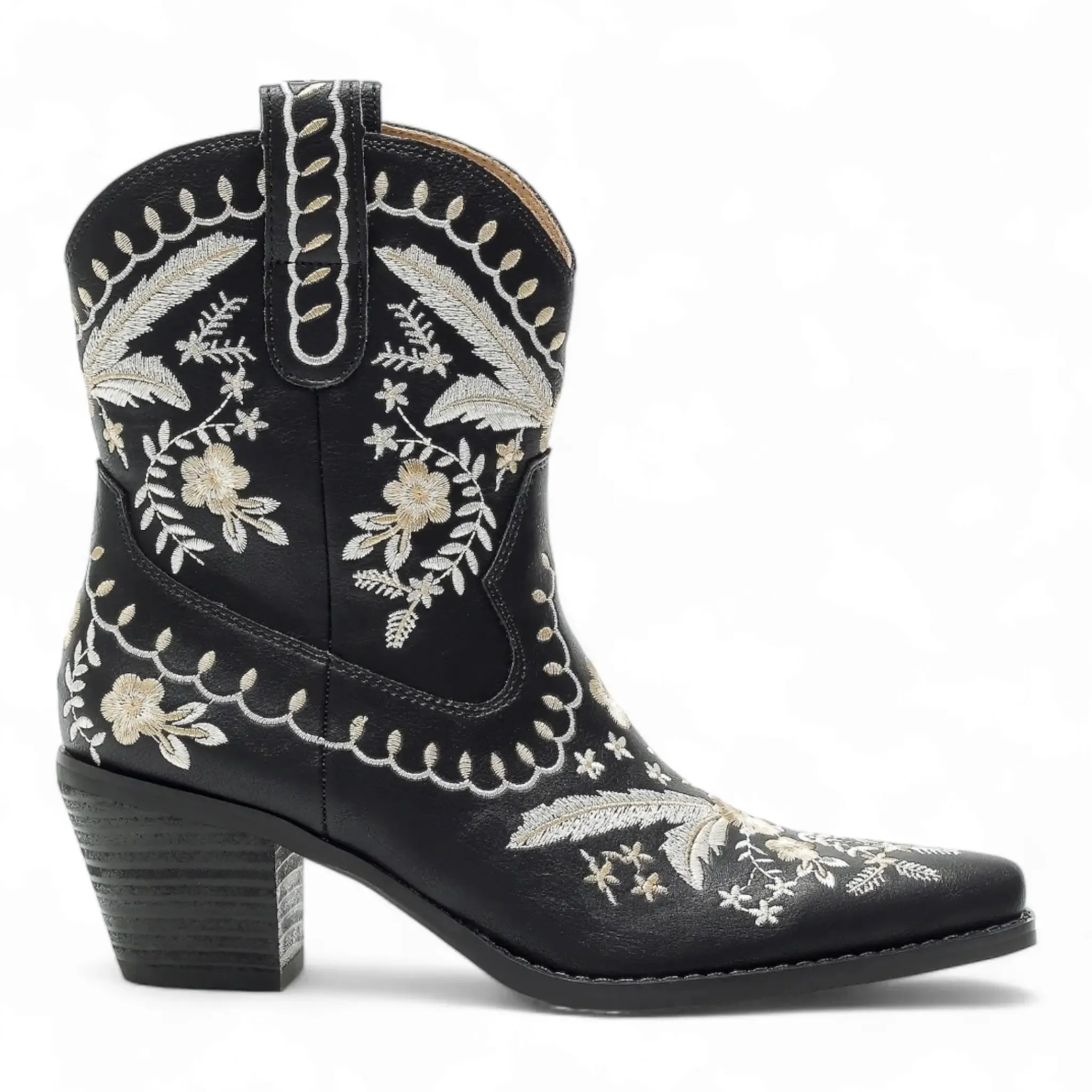 Corral Embroidered Cowgirl Ankle Bootie