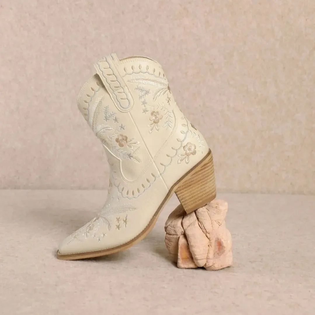 Corral Embroidered Cowgirl Ankle Bootie