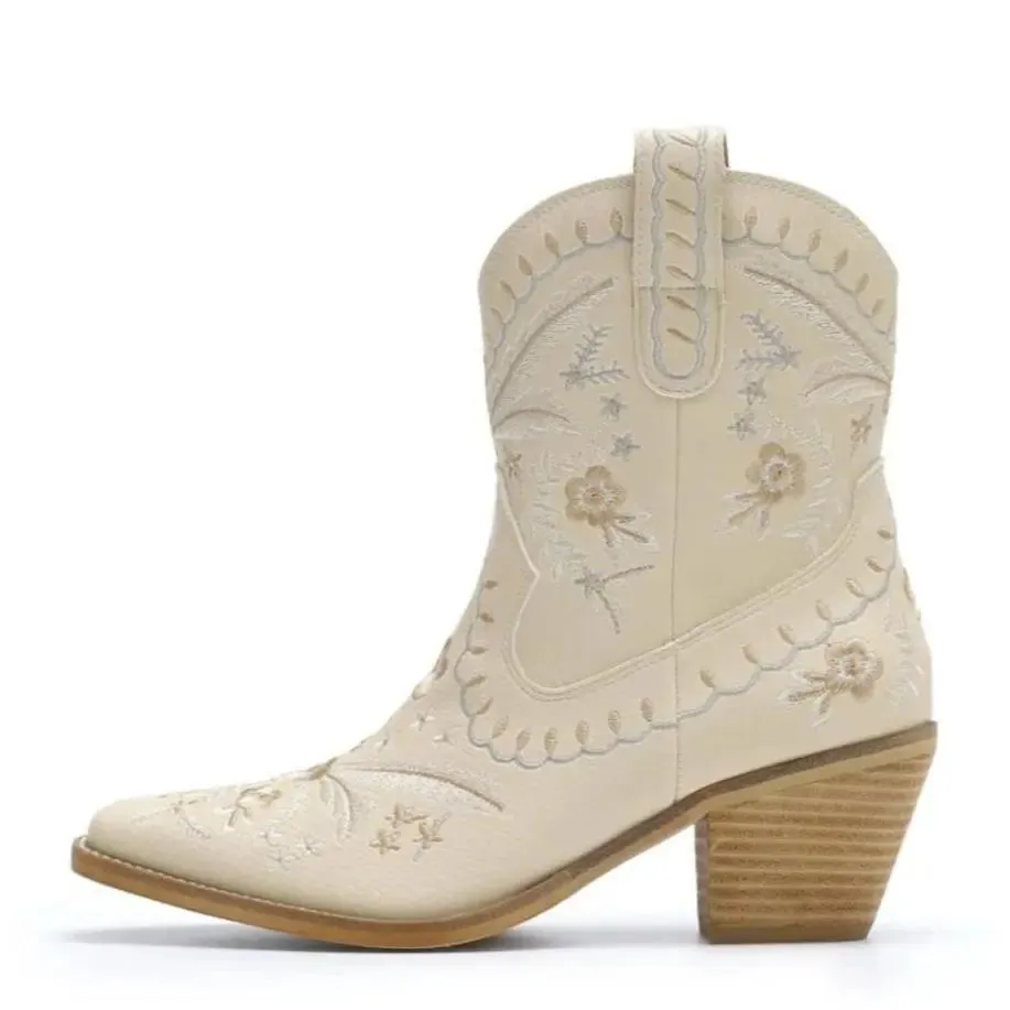 Corral Embroidered Cowgirl Ankle Bootie