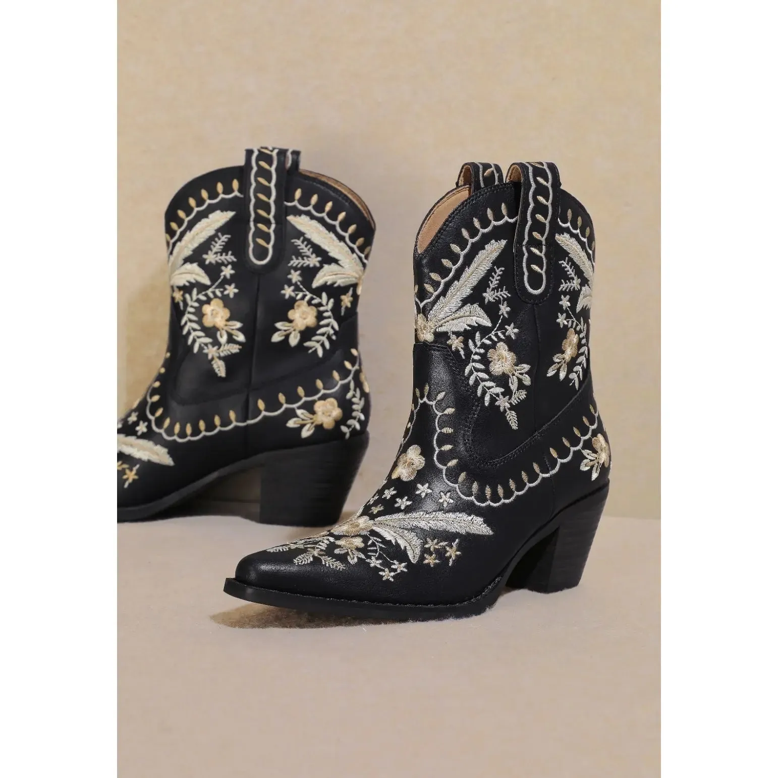 Corral Embroidered Cowgirl Ankle Bootie