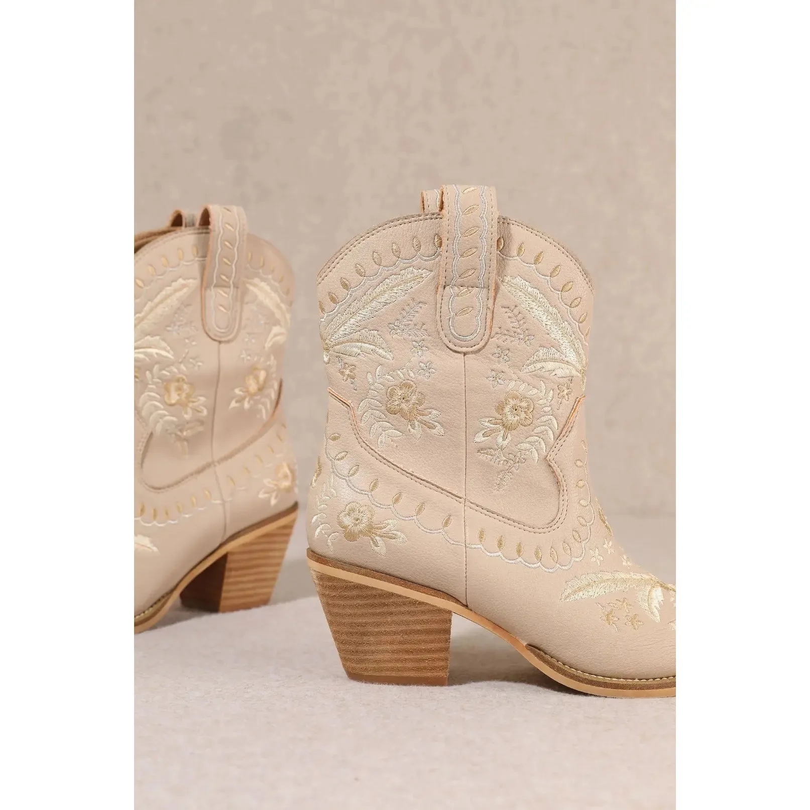 Corral Embroidered Cowgirl Ankle Bootie