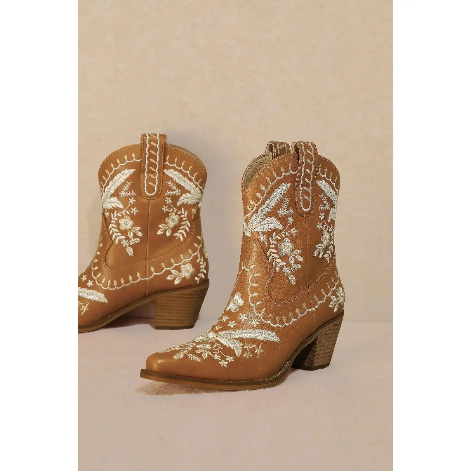 Corral Embroidered Cowgirl Ankle Bootie