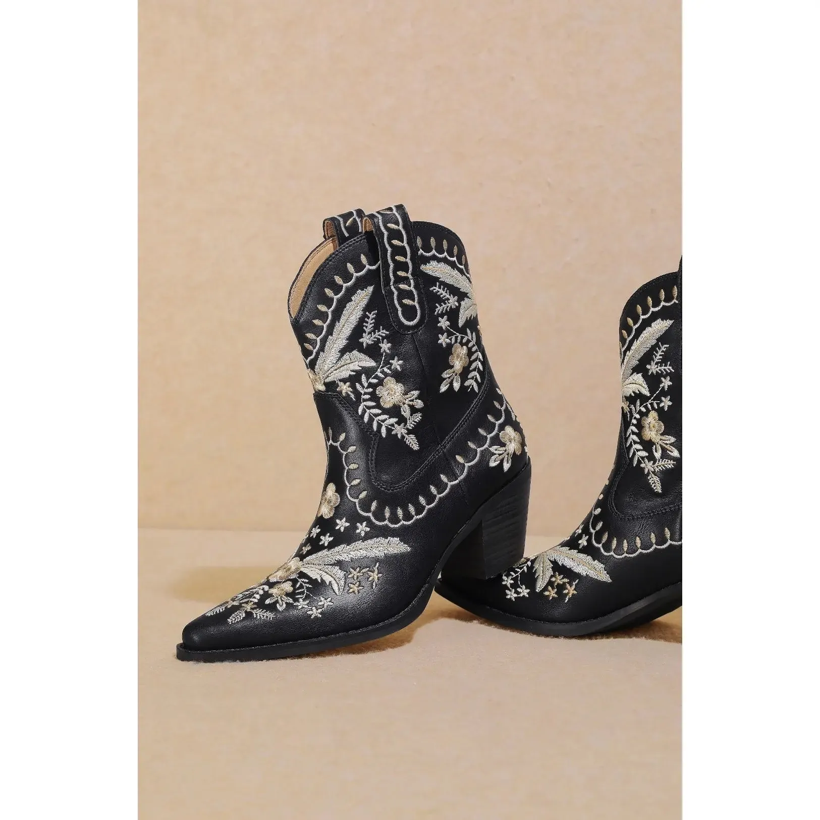 Corral Embroidered Cowgirl Ankle Bootie