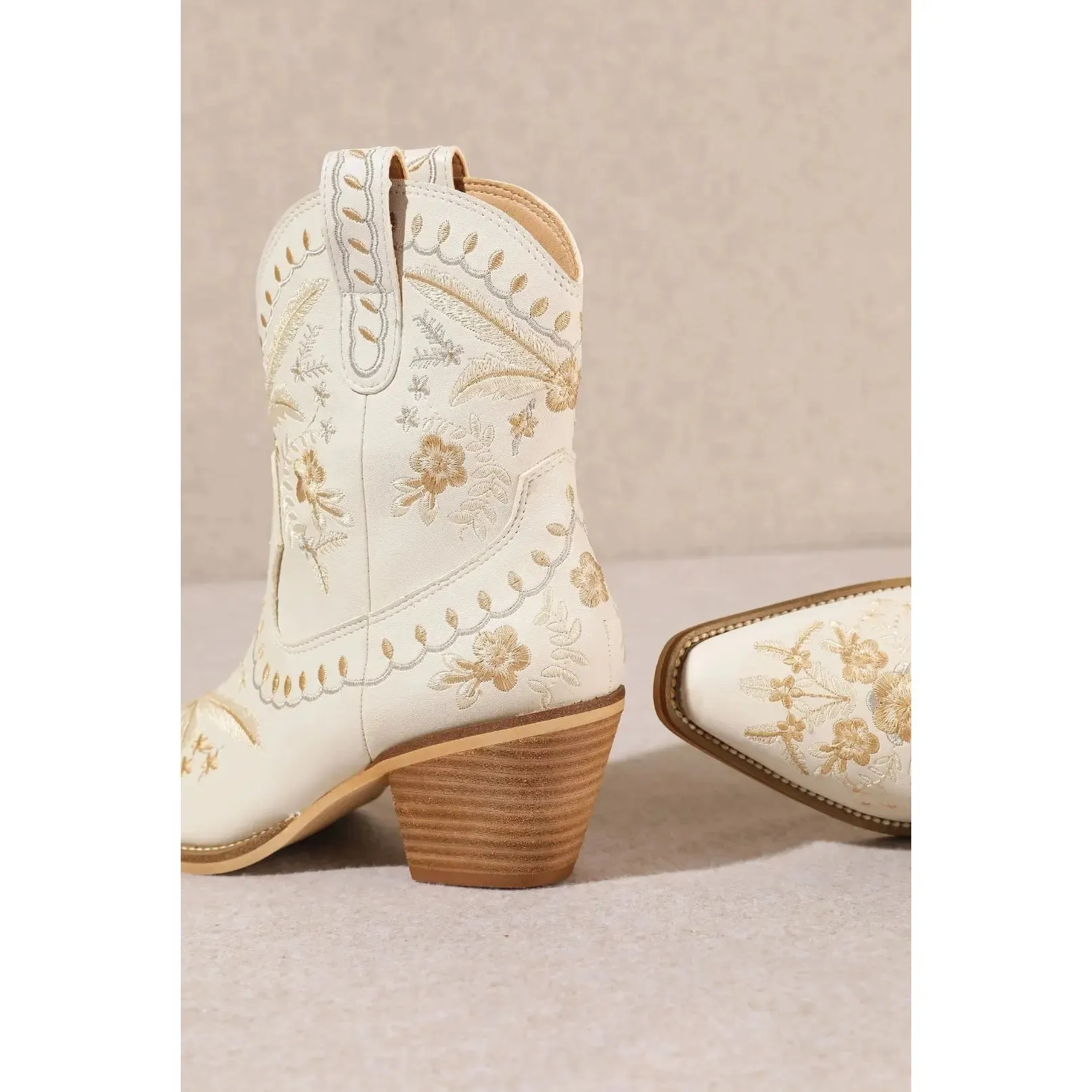 Corral Embroidered Cowgirl Ankle Bootie