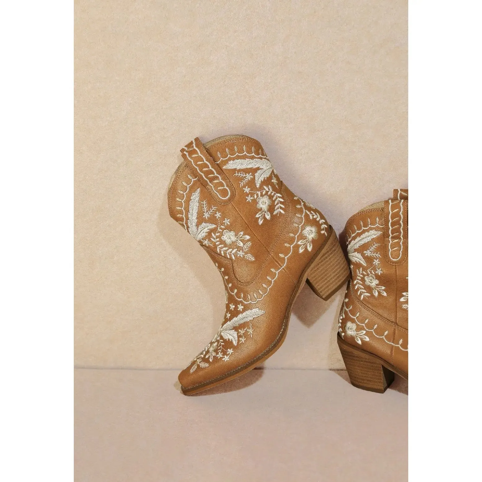 Corral Embroidered Cowgirl Ankle Bootie