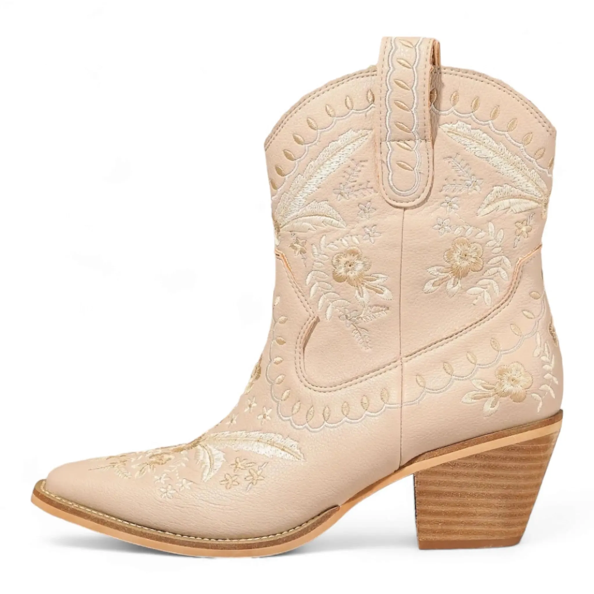 Corral Embroidered Cowgirl Ankle Bootie