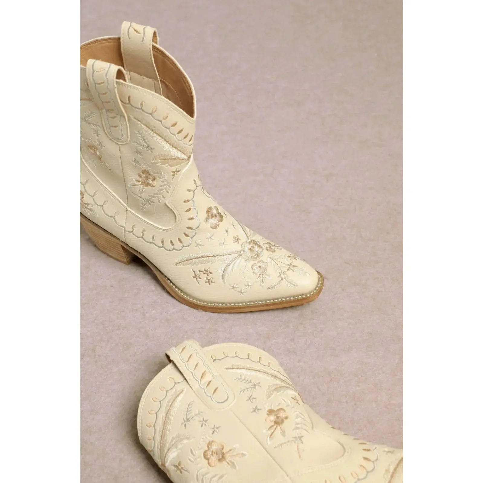 Corral Embroidered Cowgirl Ankle Bootie