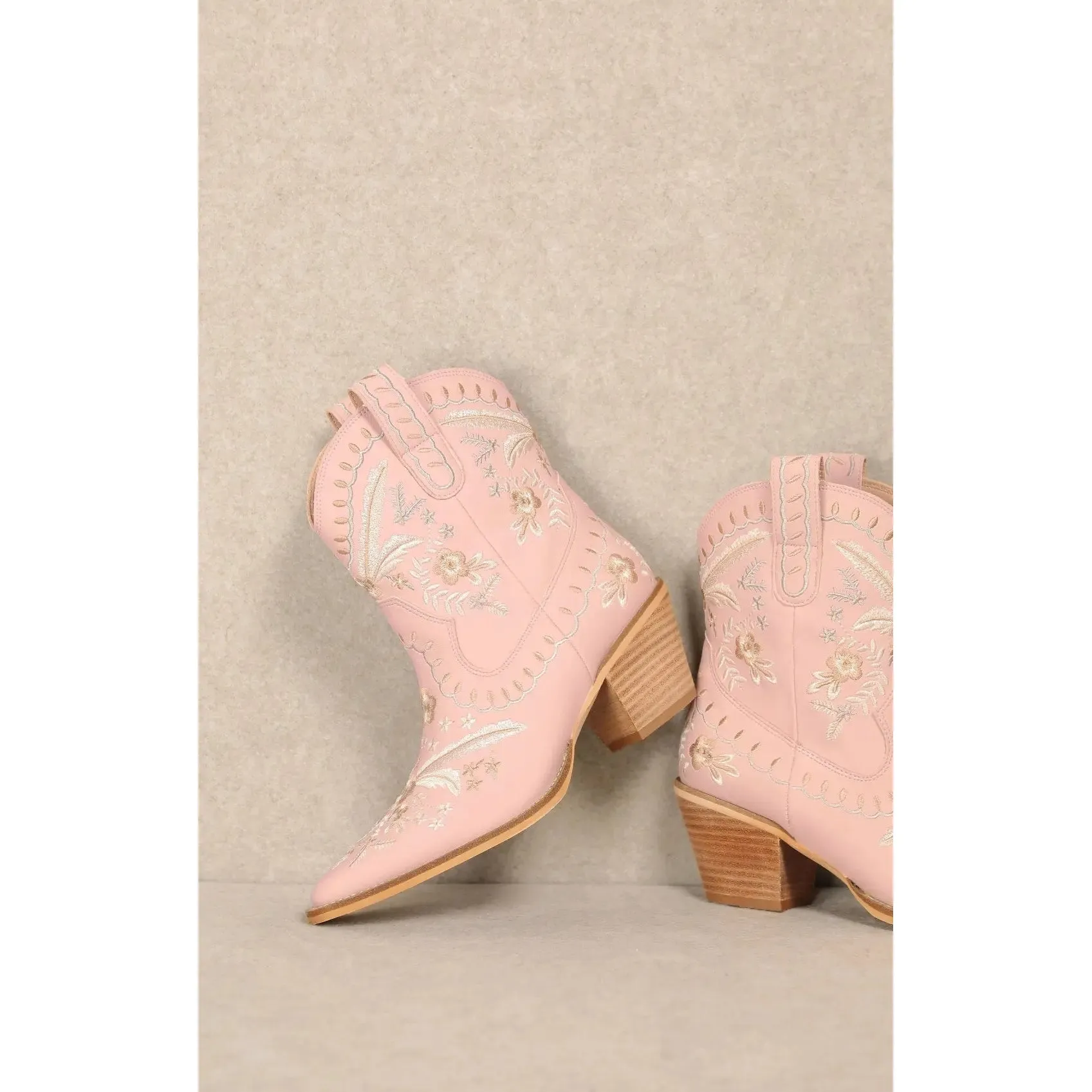 Corral Embroidered Cowgirl Ankle Bootie