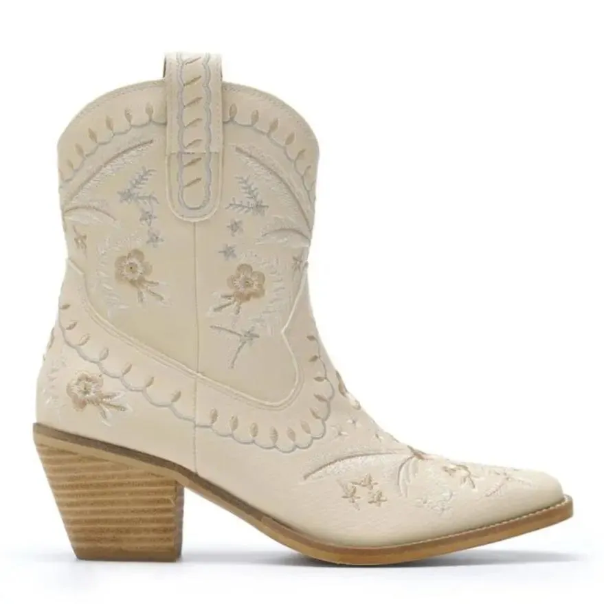 Corral Embroidered Cowgirl Ankle Bootie