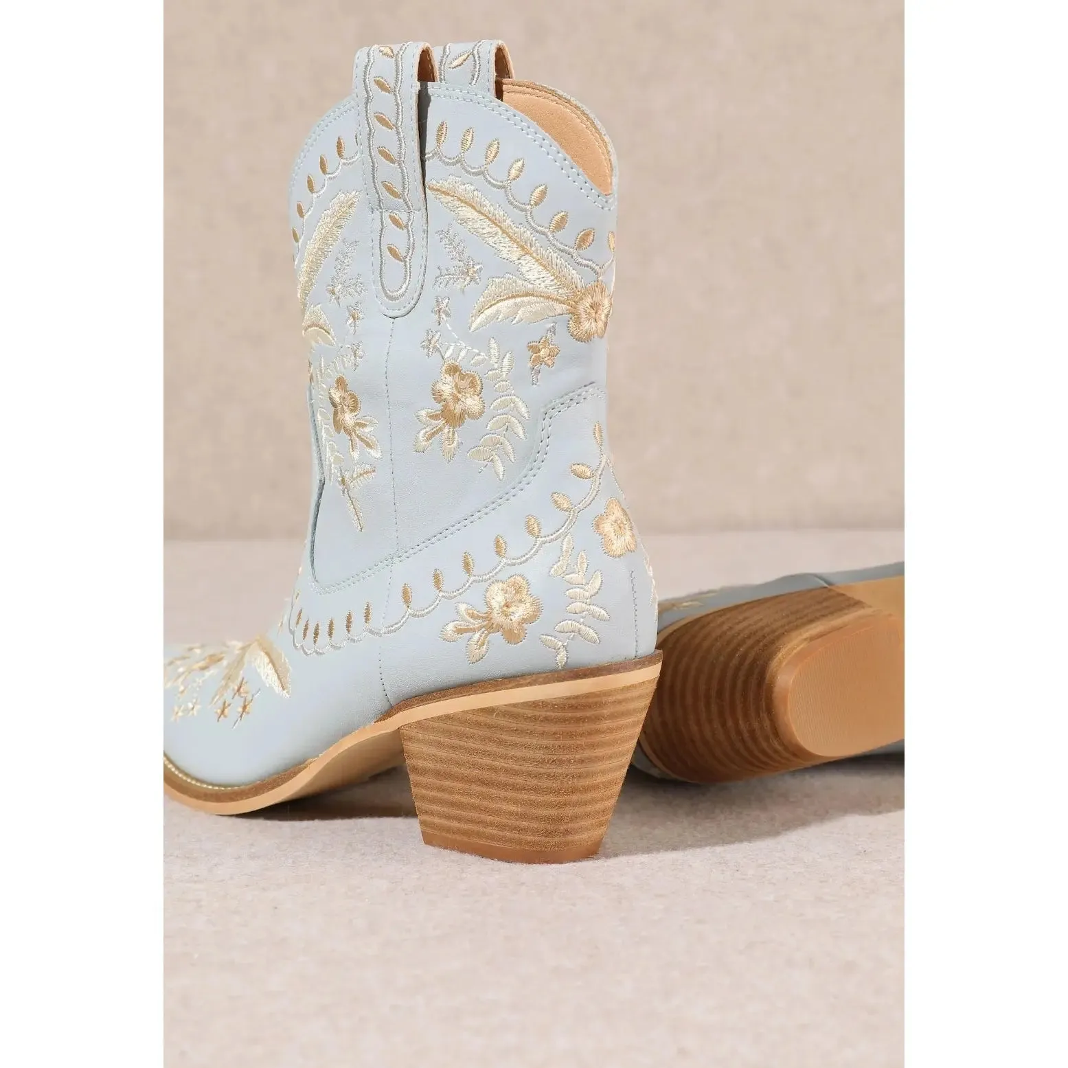 Corral Embroidered Cowgirl Ankle Bootie