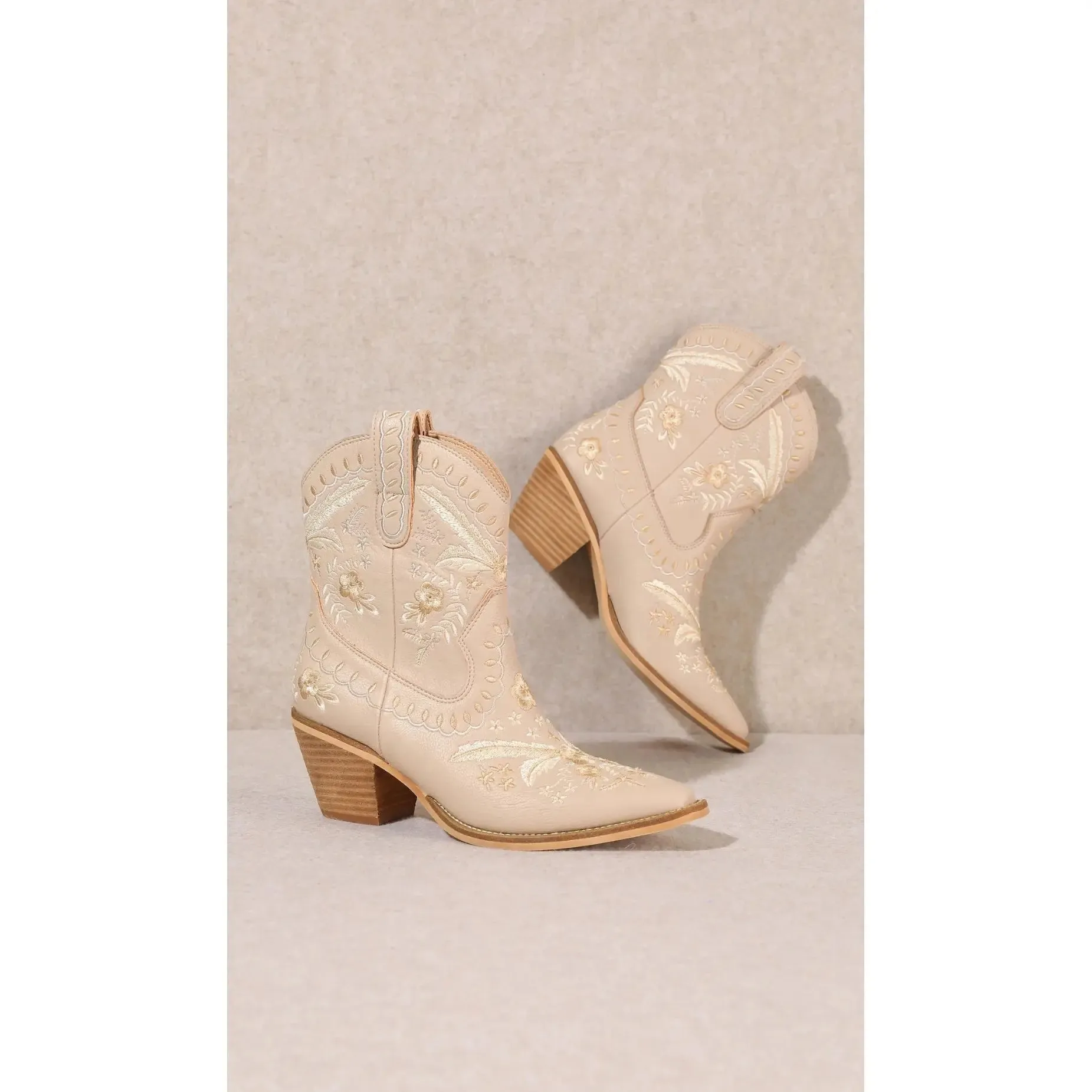 Corral Embroidered Cowgirl Ankle Bootie