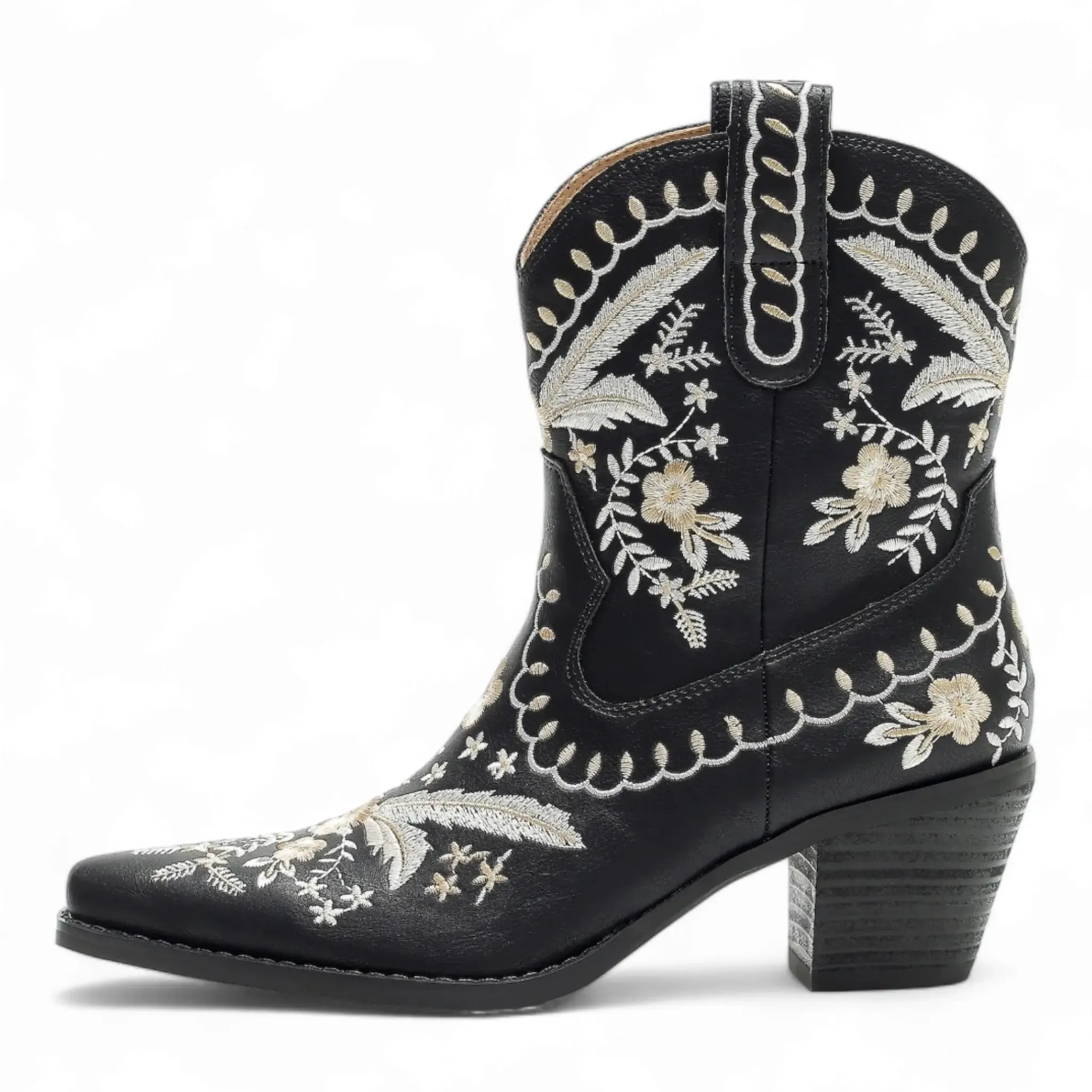 Corral Embroidered Cowgirl Ankle Bootie