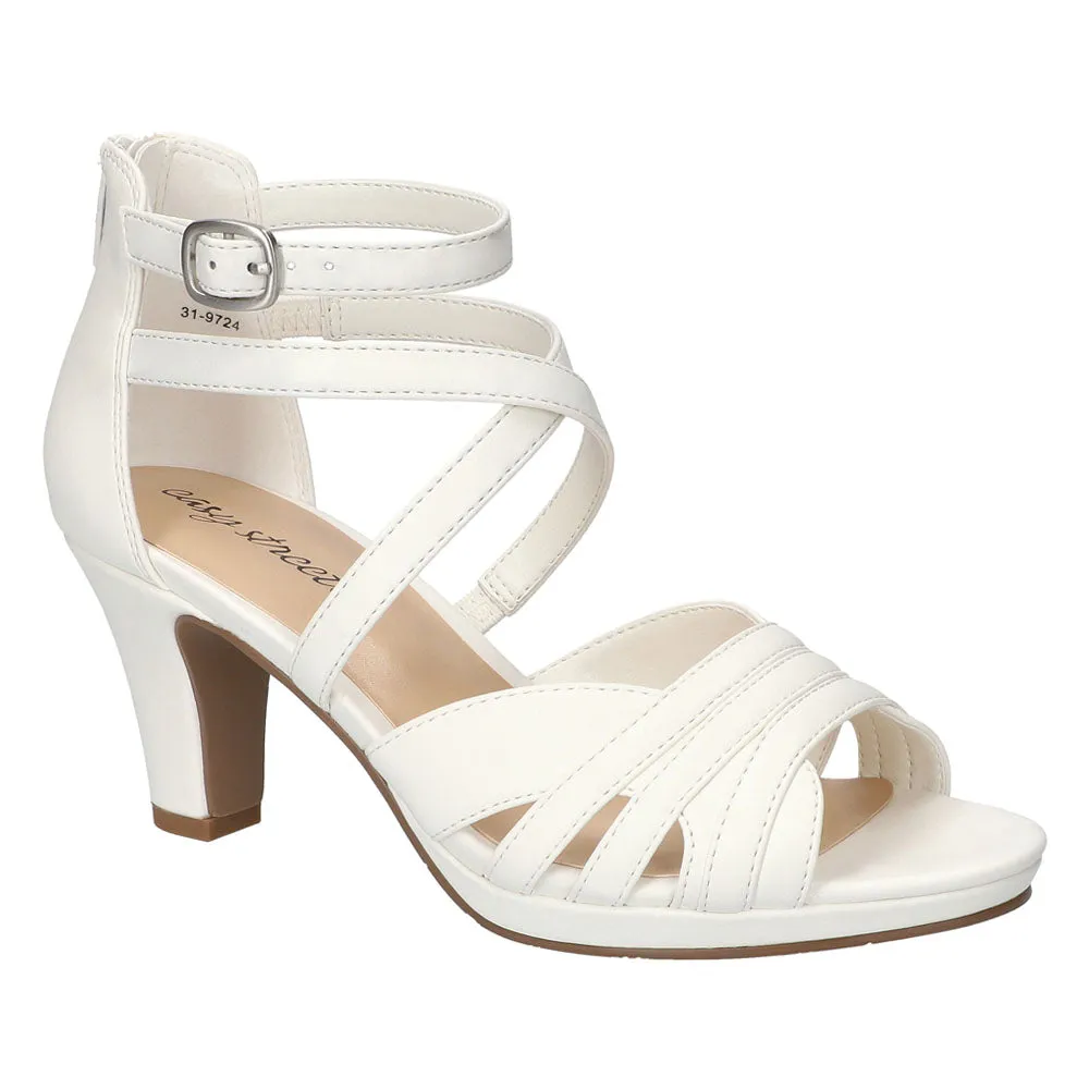 Crissa Round Toe Strappy Pumps