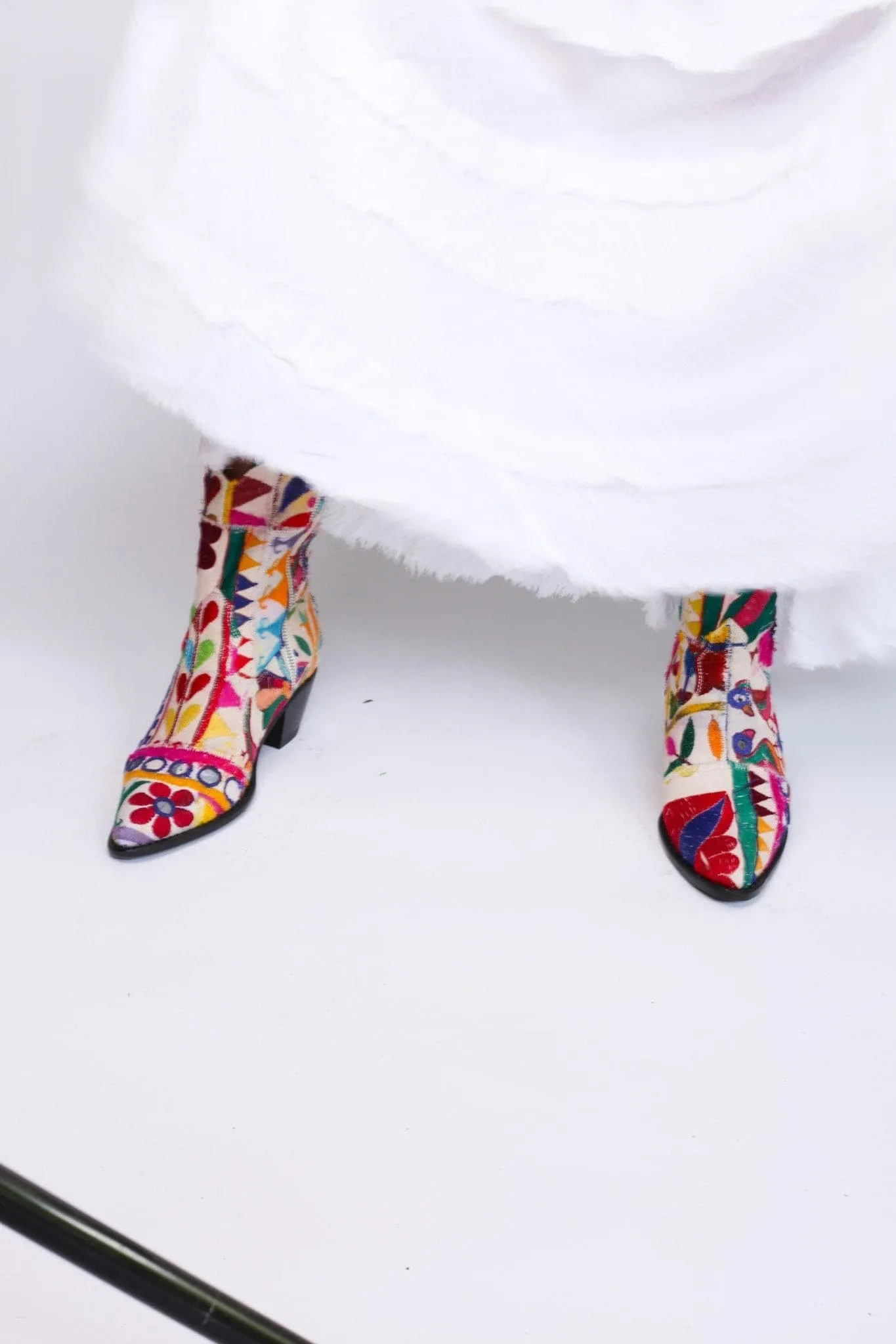 Embroidered Patchwork Boots GINALYN
