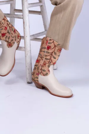 EMBROIDERED ROUND BOOTS PERRY