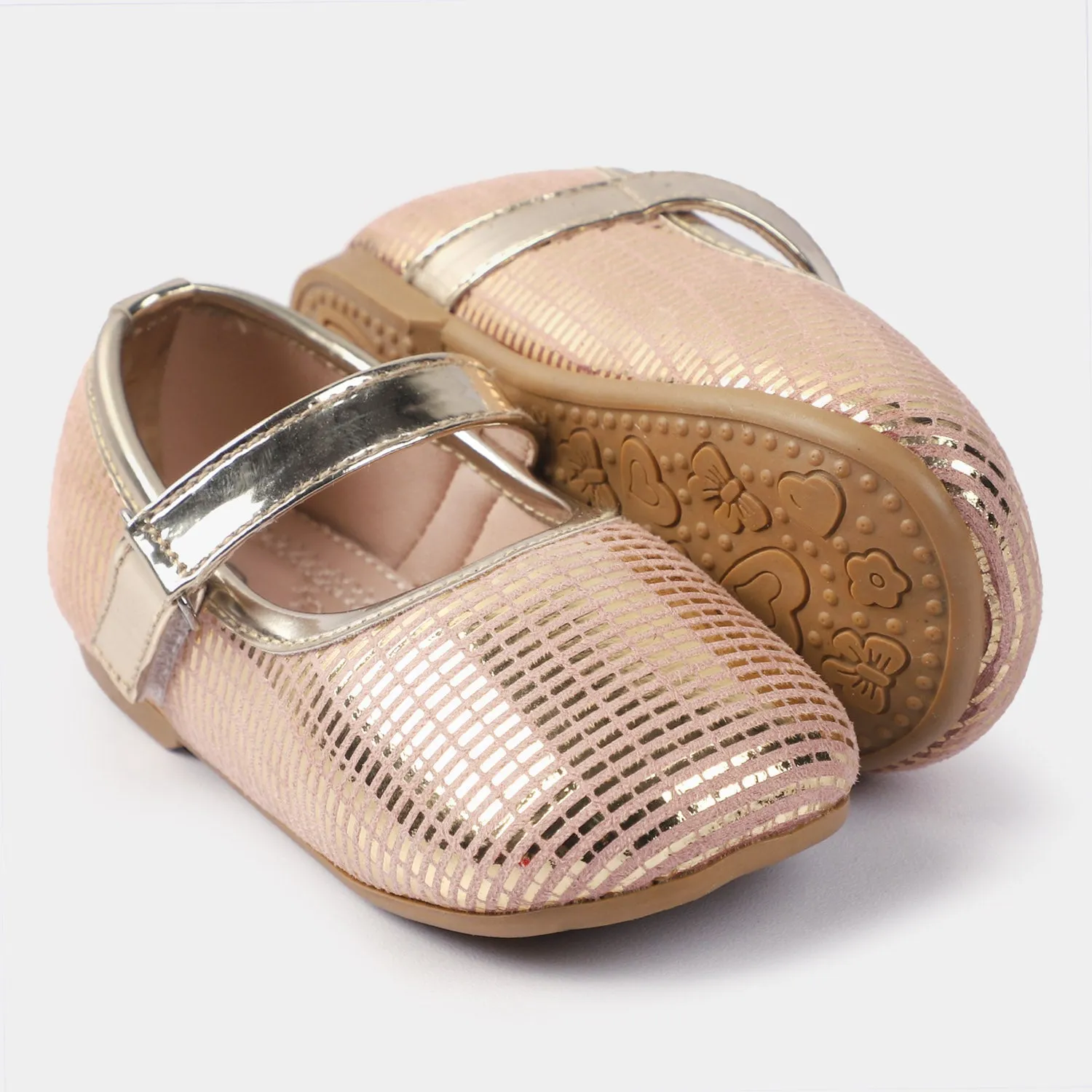 Girls Pumps SA-15-Champagne
