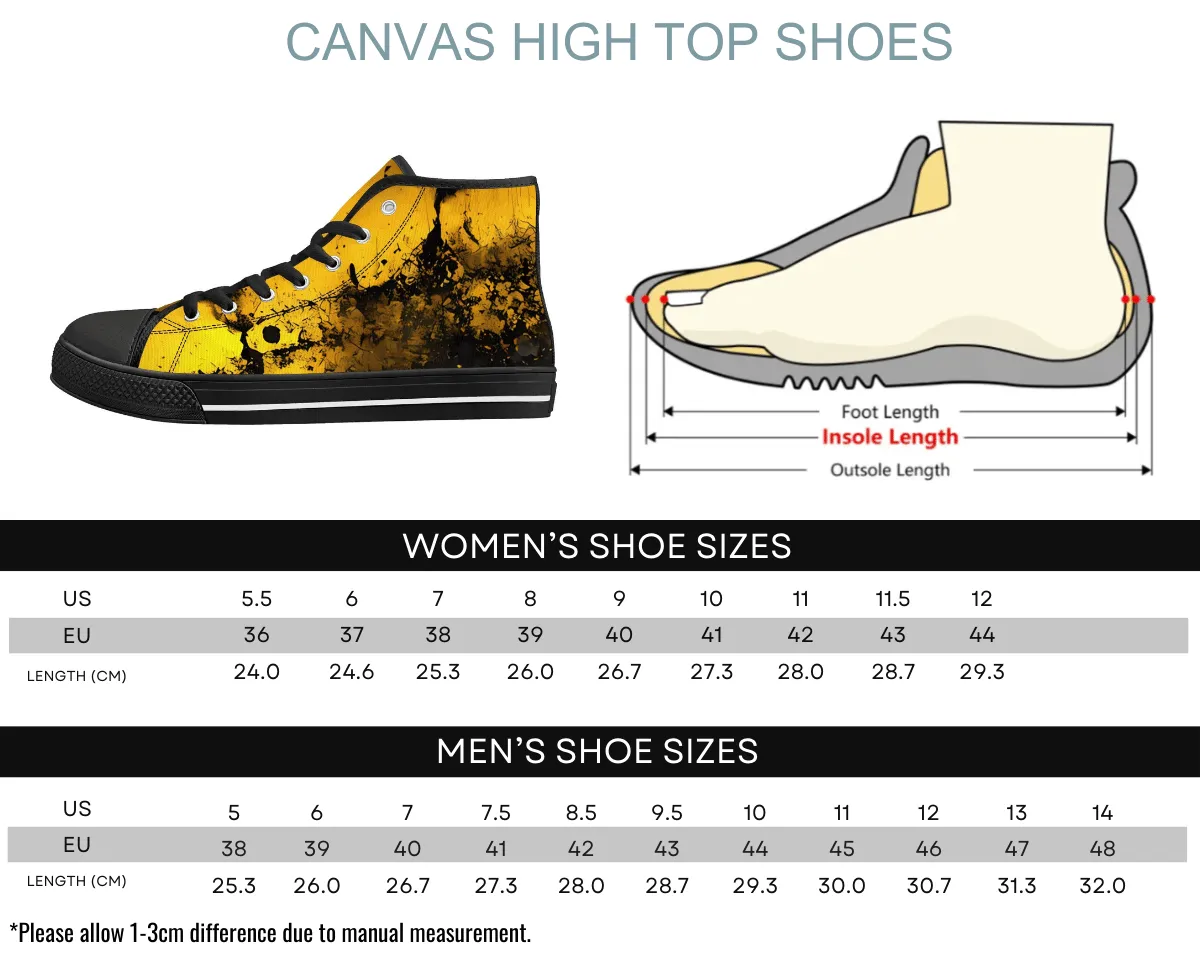 Grunge Splash High Tops