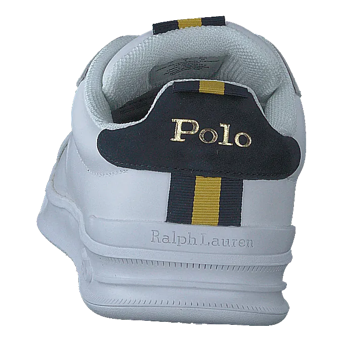 Heritage Court II Leather Sneaker White/Navy/Gold
