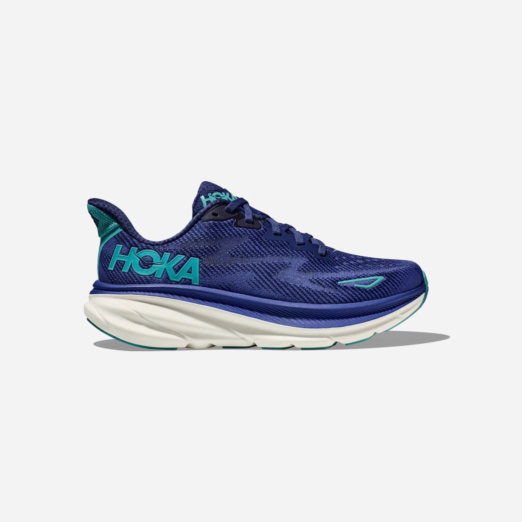 Hoka Clifton 9 bellwether blue evening sky WMNS