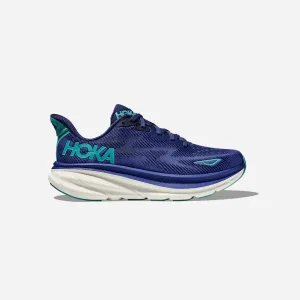 Hoka Clifton 9 bellwether blue evening sky WMNS