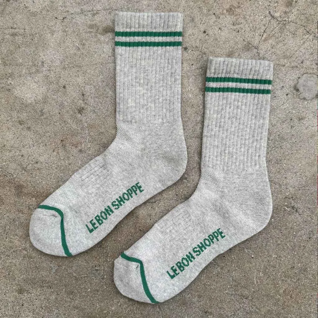 LBS Boyfriend Socks  - Light Grey