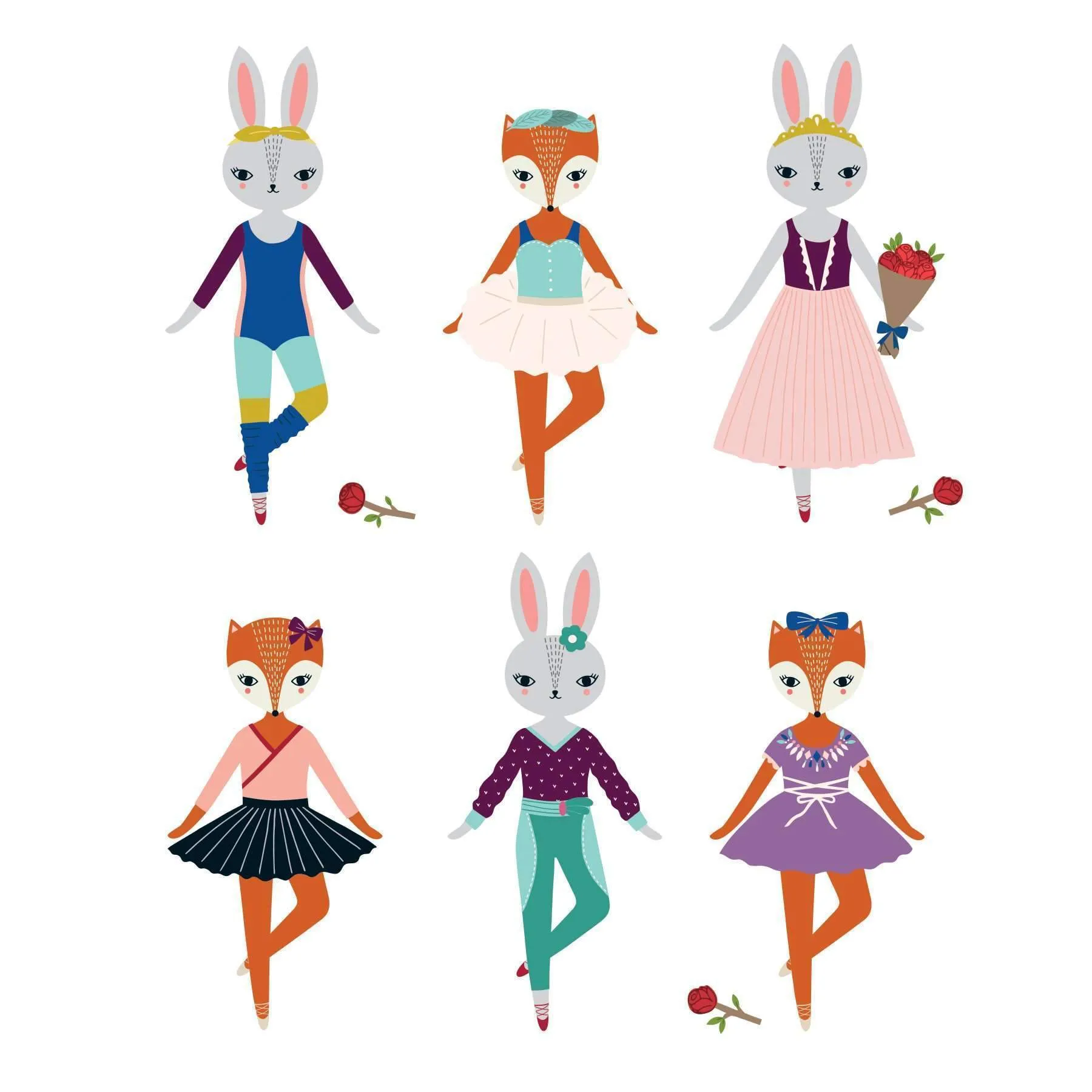 Magnetic Dress Up - Woodland Ballet